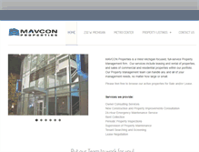 Tablet Screenshot of mavconproperties.com